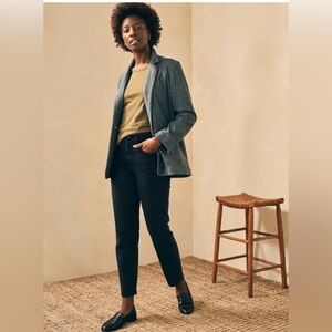 Faherty Dream Flannel Double Knit Blazer Jacket size L Mountain Charcoal